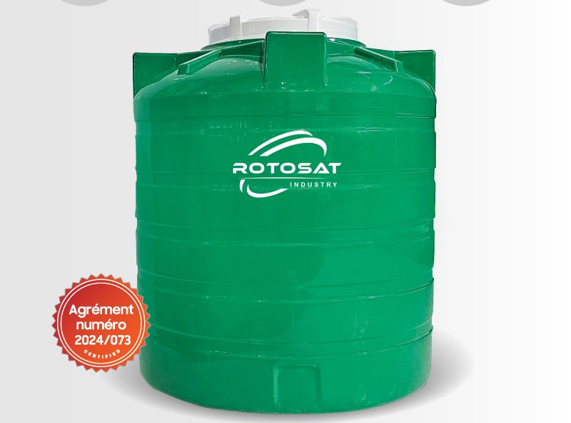 Citerne Verticale 250L Fermé (Vert)