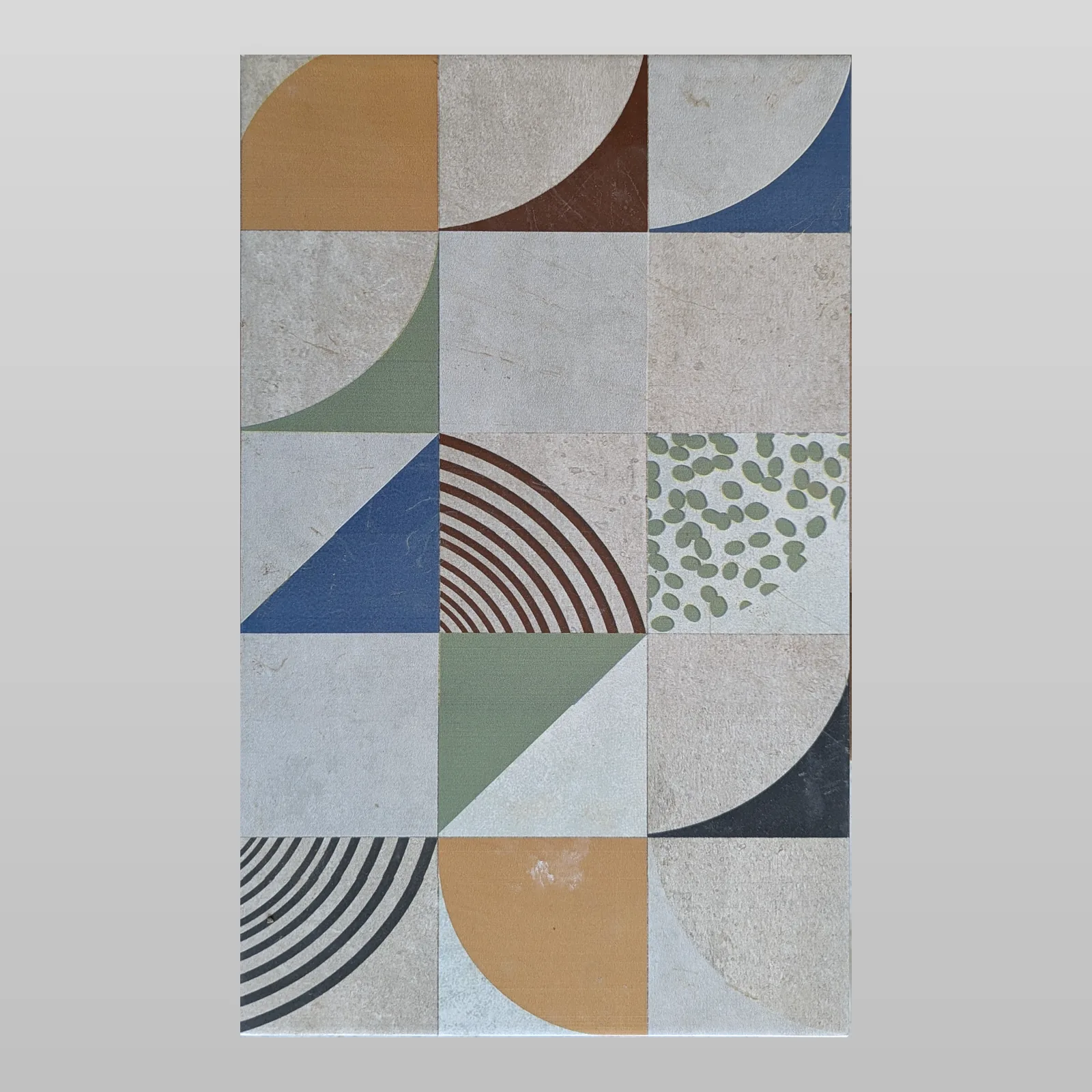 Décor Cimento Gris Patchwork 25x40