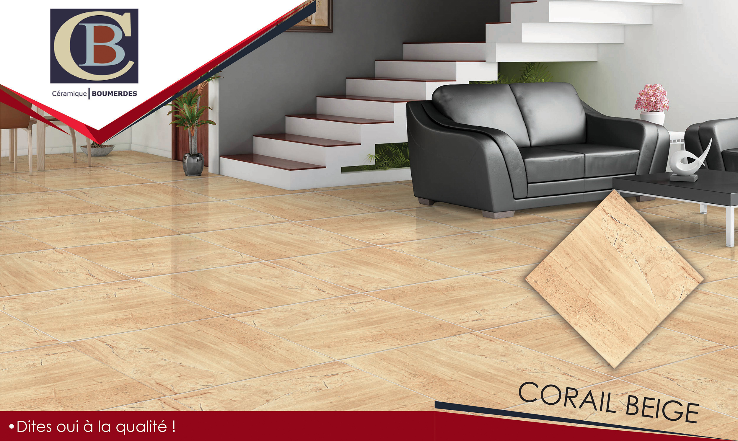 Faïence Corail Beige 30x60