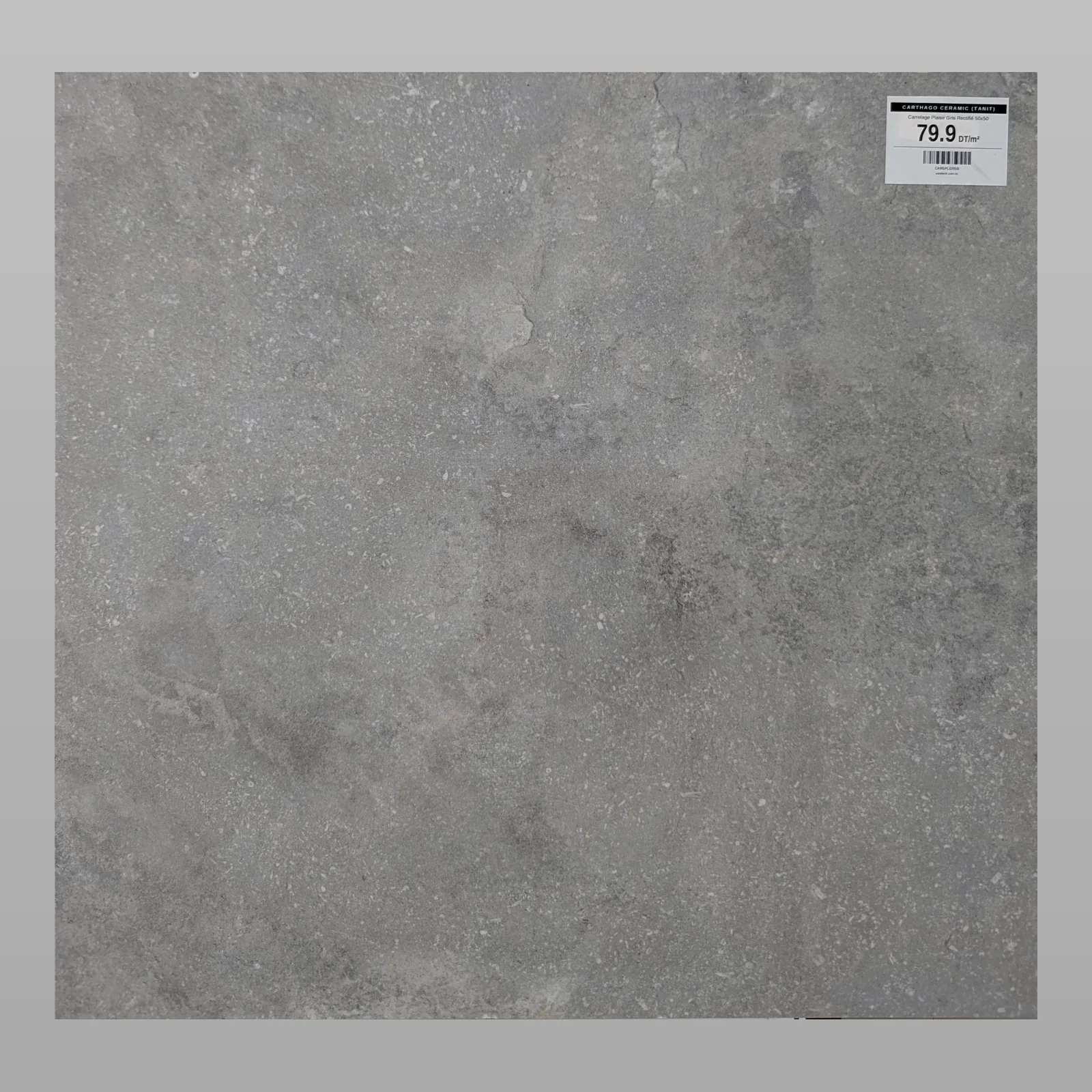 Carrelage Plaisir Gris Rectifié 50x50