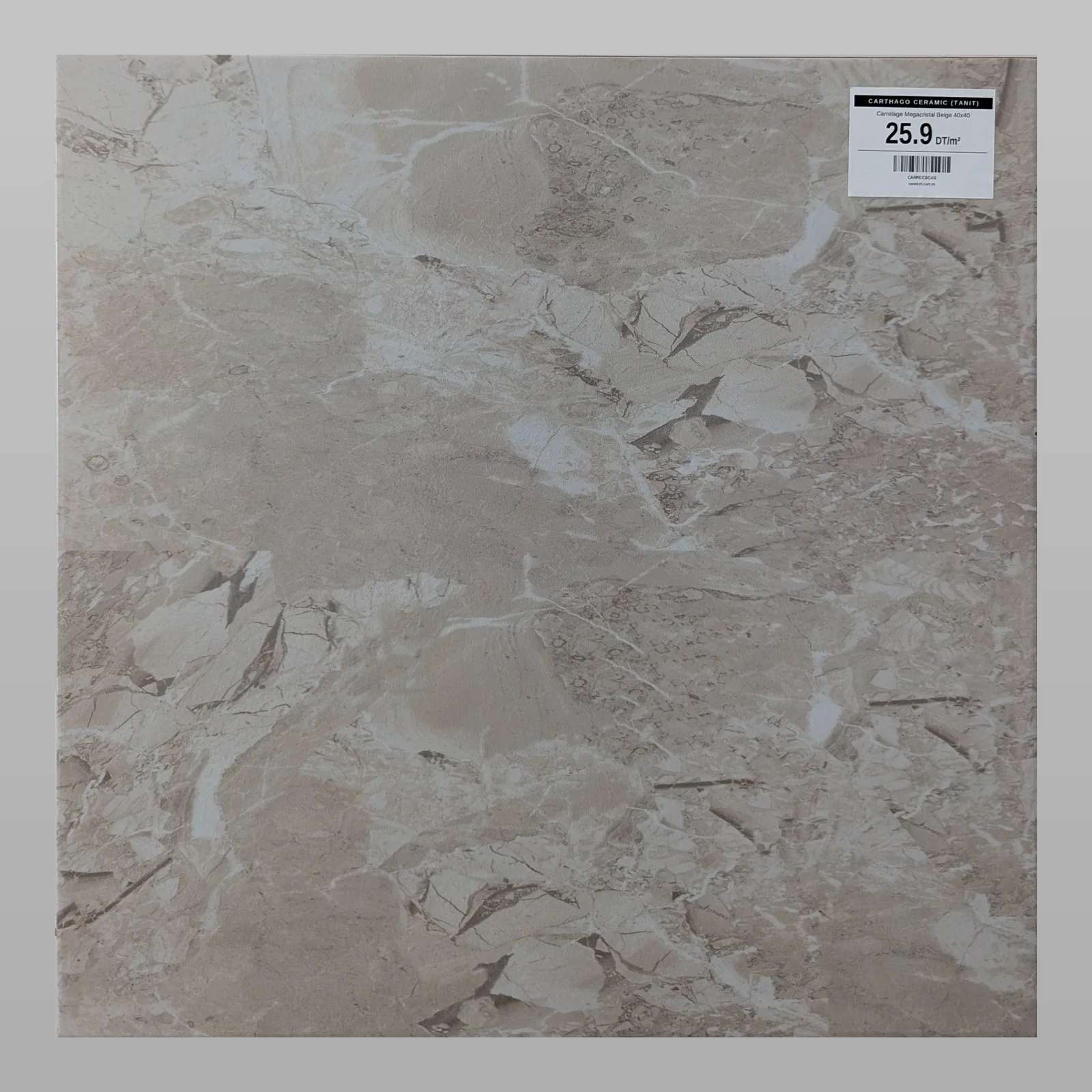 Carrelage Megacristal Beige 40x40