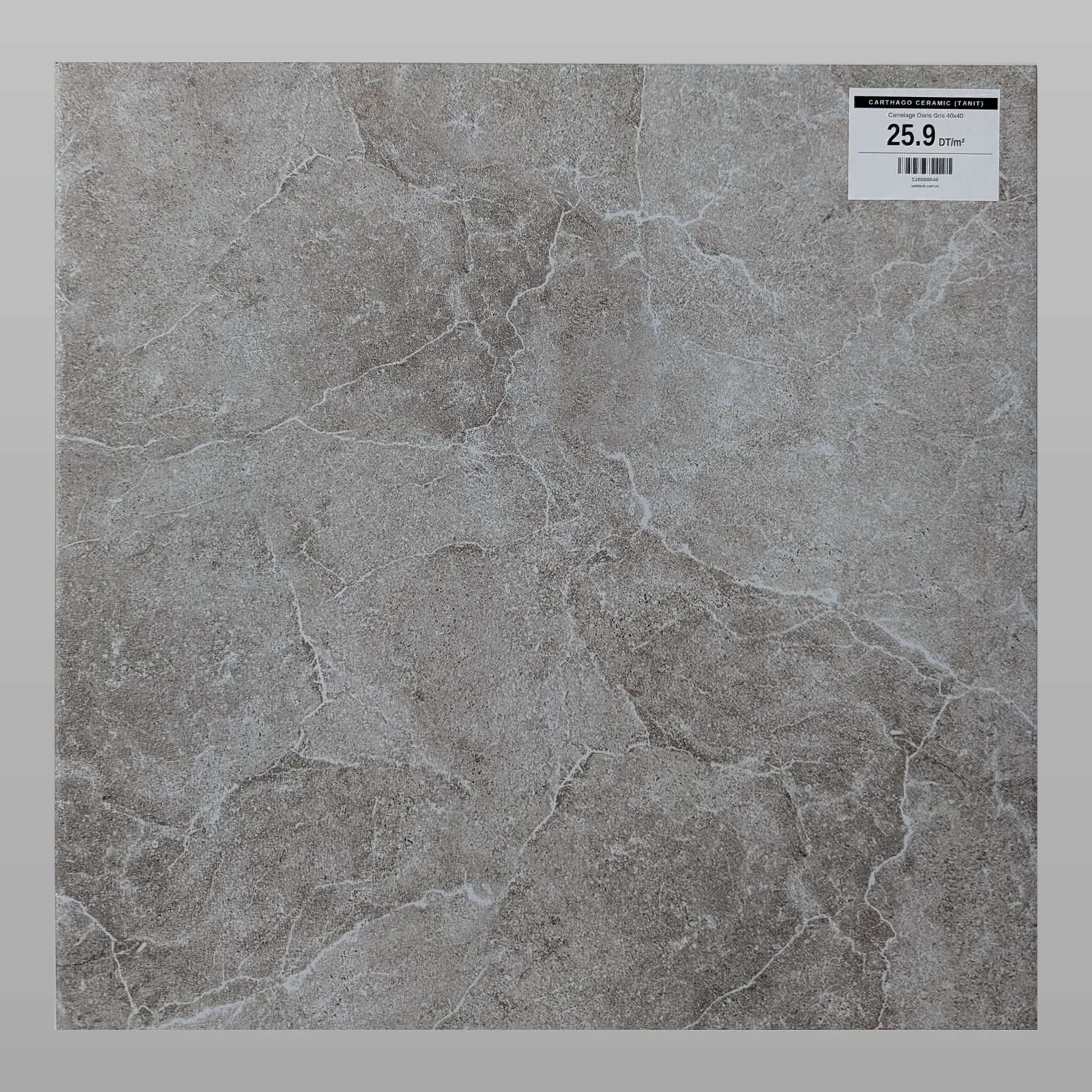 Carrelage Doris Gris 40x40