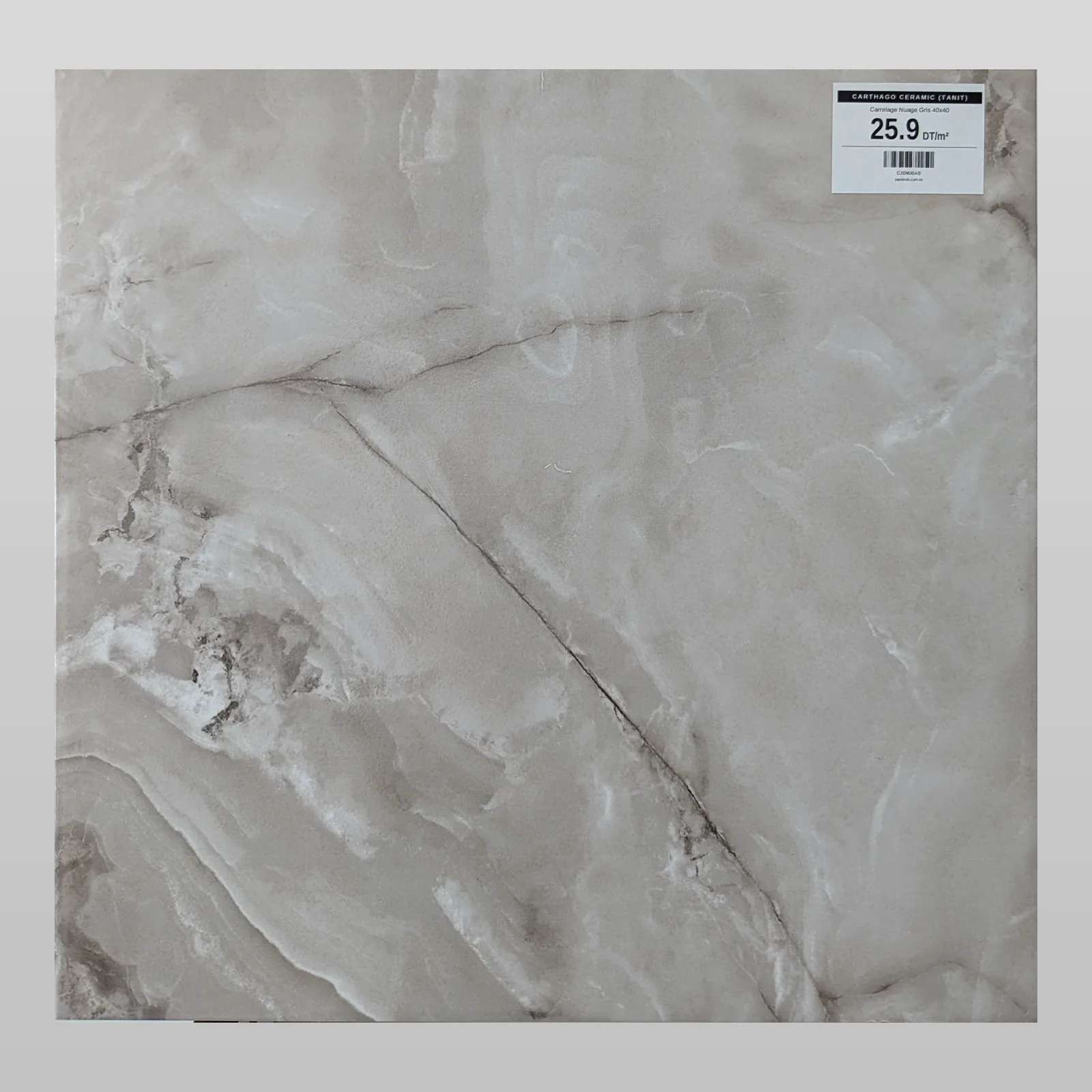 Carrelage Nuage Gris 40x40