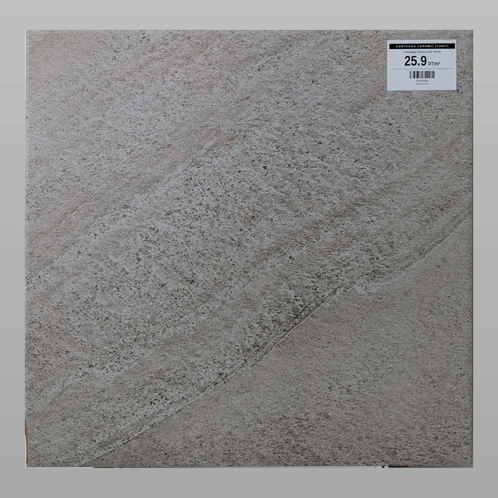 Carrelage Zitouna Gris 40x40
