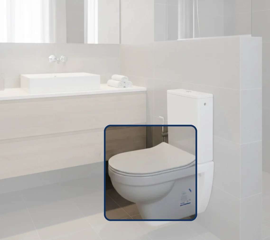 Sanimed Milano Wall-Hung Toilet – Rear Outlet