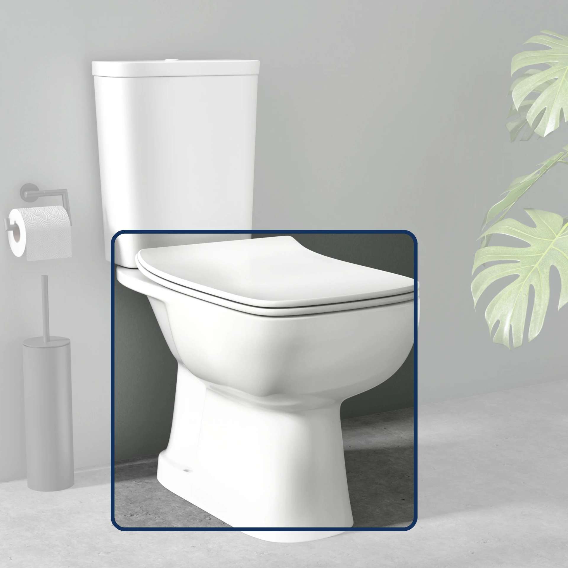 Cuvette Olympia Blanc – Sortie Basse