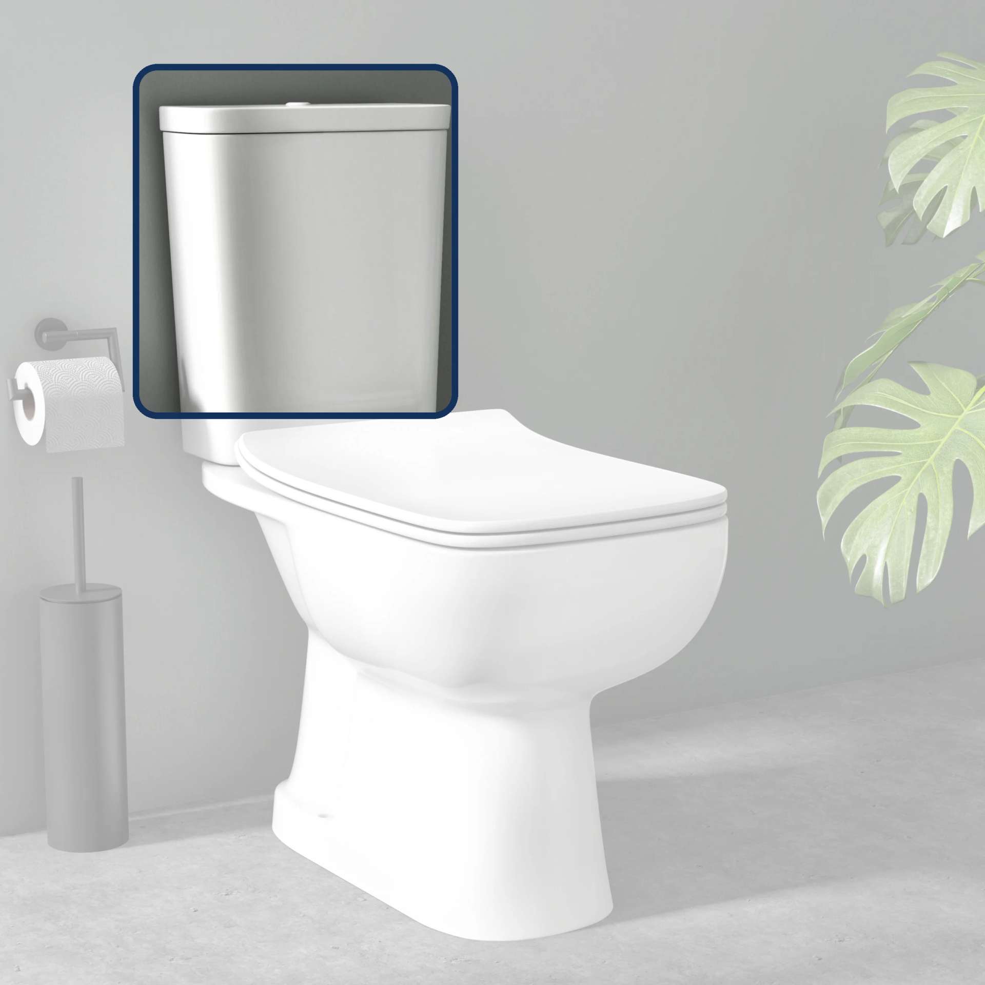 Olympia White Cistern