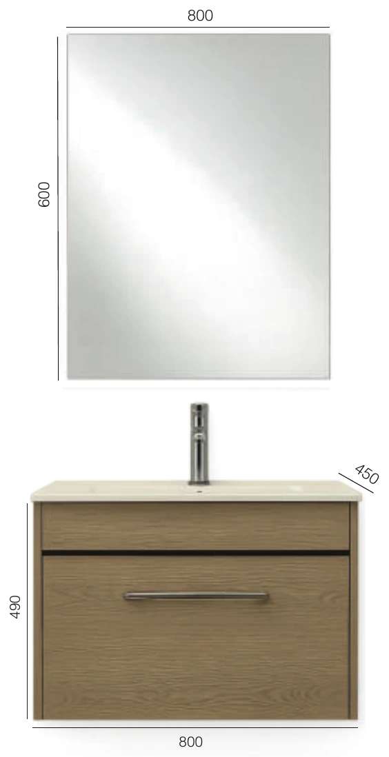 Meuble Salle de Bain Venetto 80 cm — 3