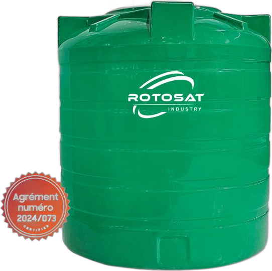 Citerne Verticale 250L Fermé (Vert)