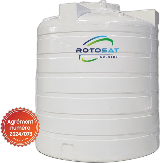 Citerne Verticale 500L Monocouche (Blanc)